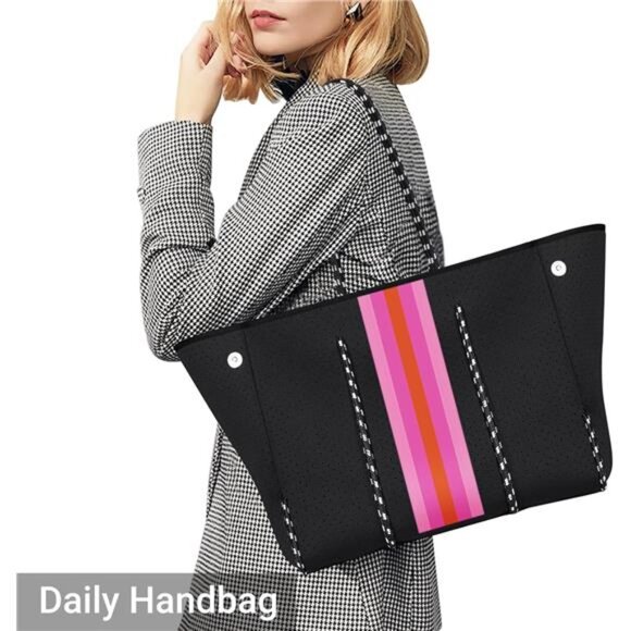 IBFUN Neoprene Bag, Large Multipurpose Beach Bag Neoprene Tote Bag with Inner - Picture 10 of 14